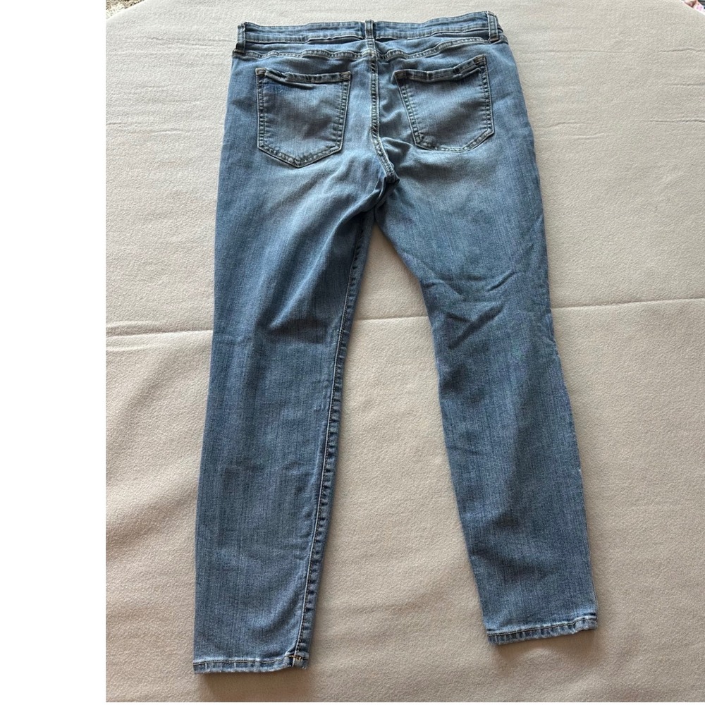 GAP Jeans Mens‎ 31 Blue Straight Leg Denim Medium Wash Casual Faded